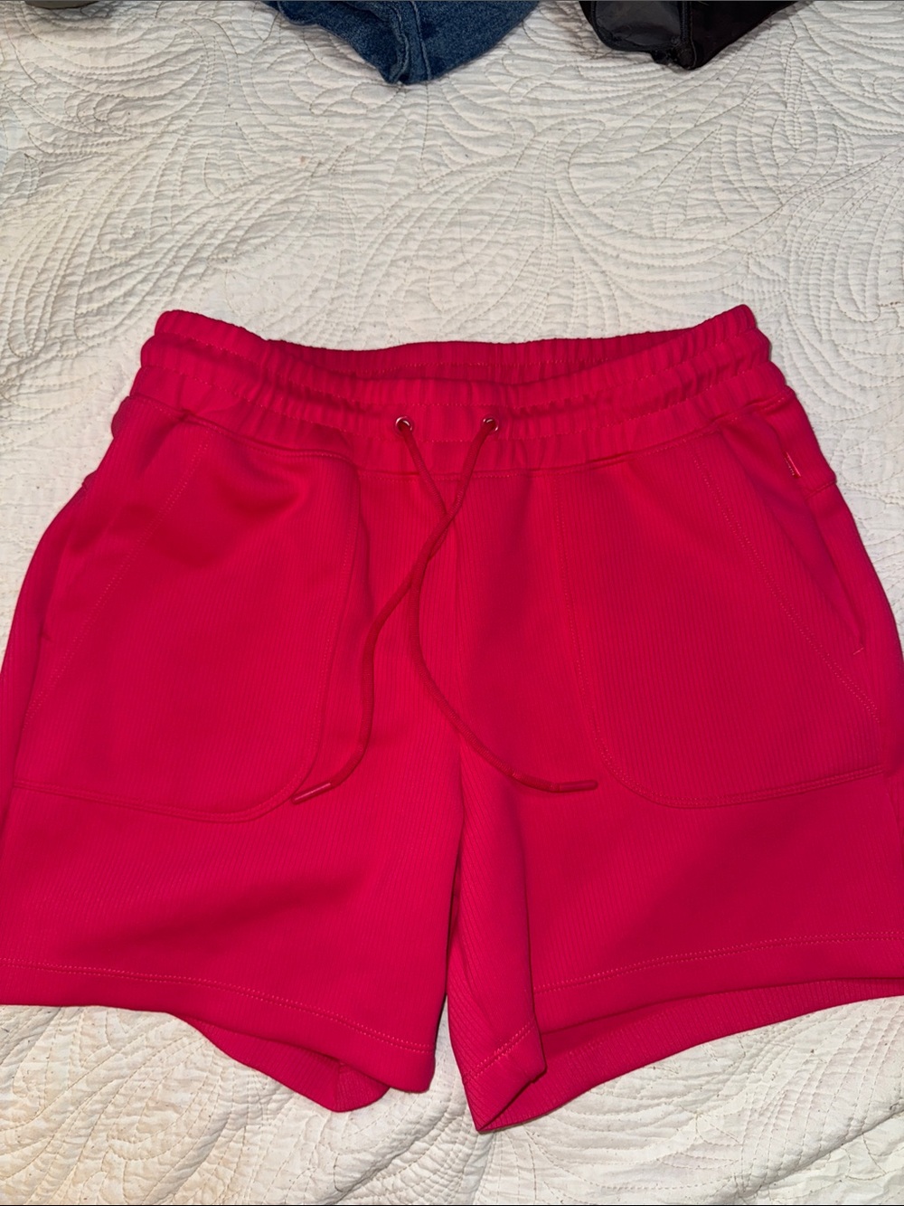 Mondetta Hot Pink Athletic Drawstring Shorts